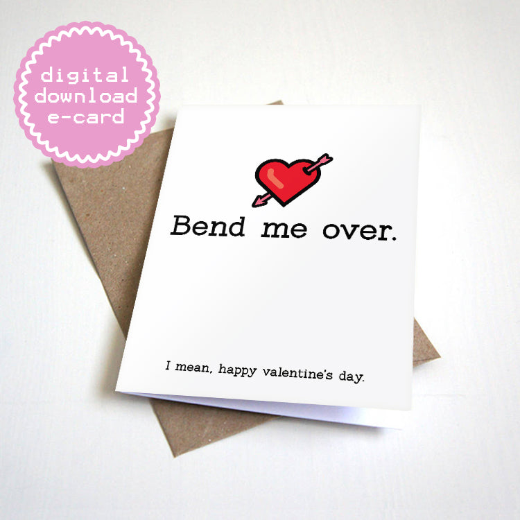 Bend Me Over Valentine's Day e-card by Nostalgia Collect