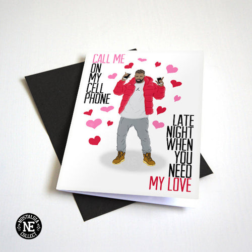 Call Me On My Cellphone - Funny Valentines Day Card