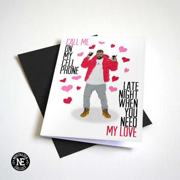 Call Me On My Cellphone - Funny Valentines Day Card