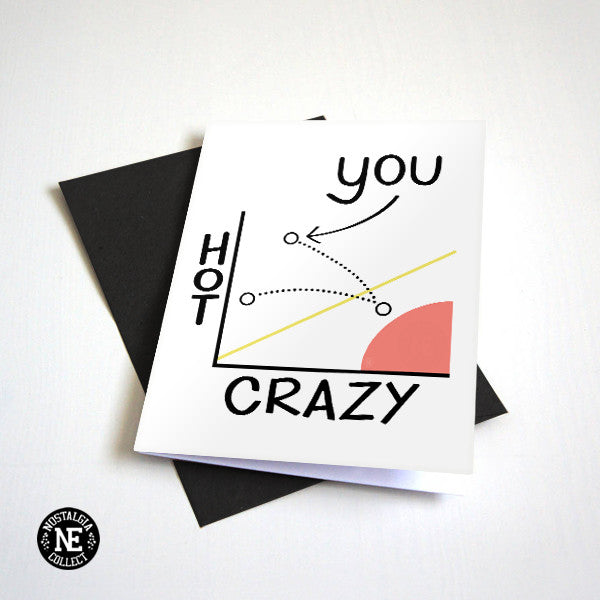 Crazy Hot Scale love and anniversary card by Nostalgia Collect