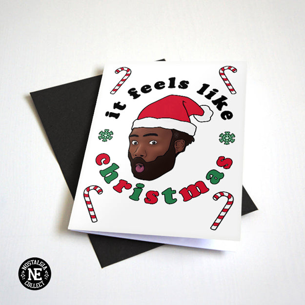 It Feels Like Christmas Christmas card by Nostalgia Collect