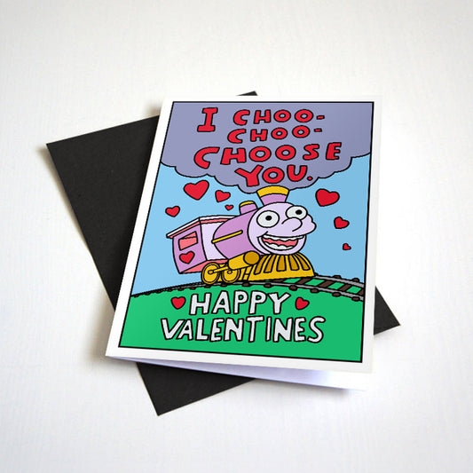 Classic I Choo Choo Choose You Valentine's Card by Nostalgia Collect, photo 2