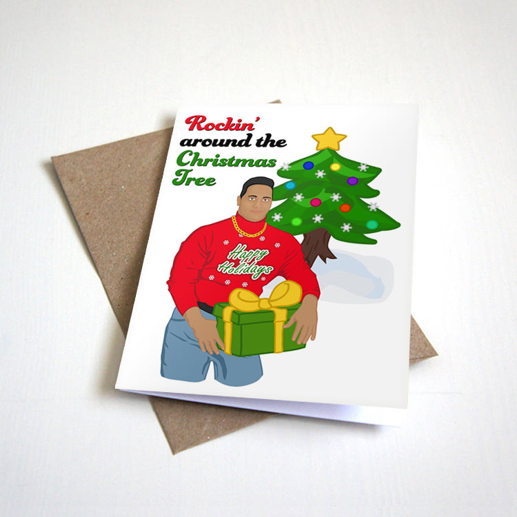 Rocking Around The Christmas Tree Christmas card by Nostalgia Collect, photo 2