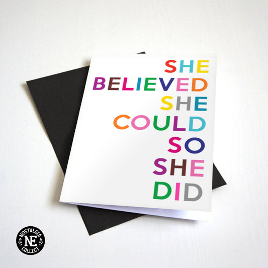 She Believed Grad Card