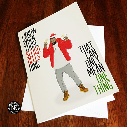I Know When Those Sleigh Bells Ring Christmas card by Nostalgia Collect, photo 2