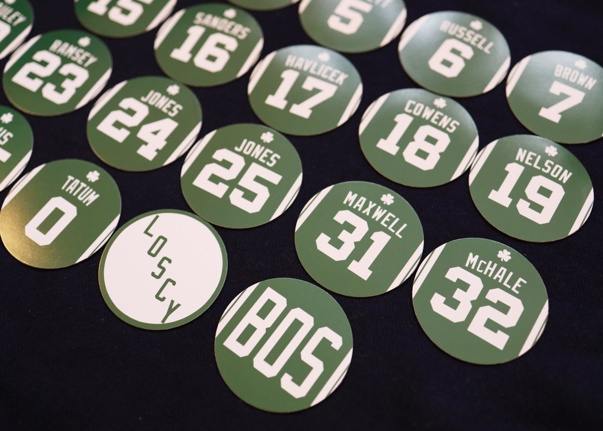 Boston Celtics Retired Jersey Magnets by Nostalgia Collect, photo 4