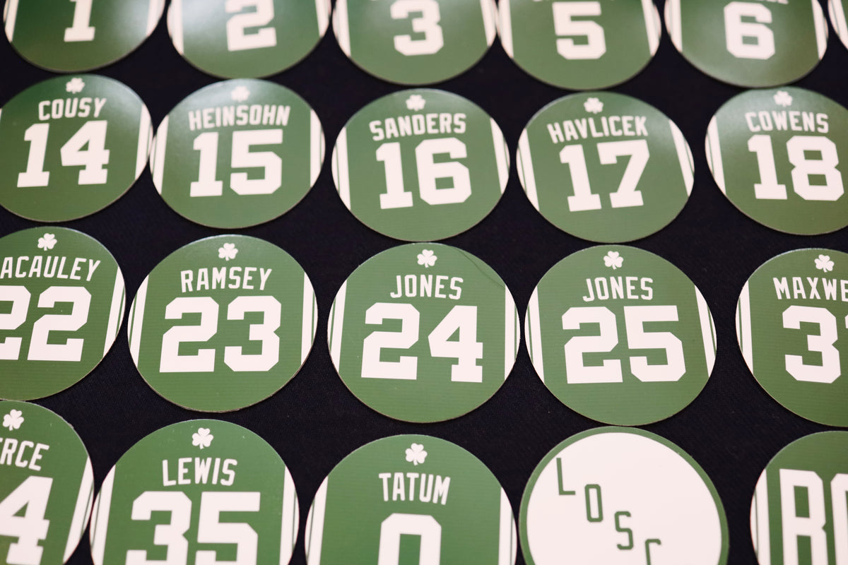 Boston Celtics Retired Jersey Magnets by Nostalgia Collect, photo 5