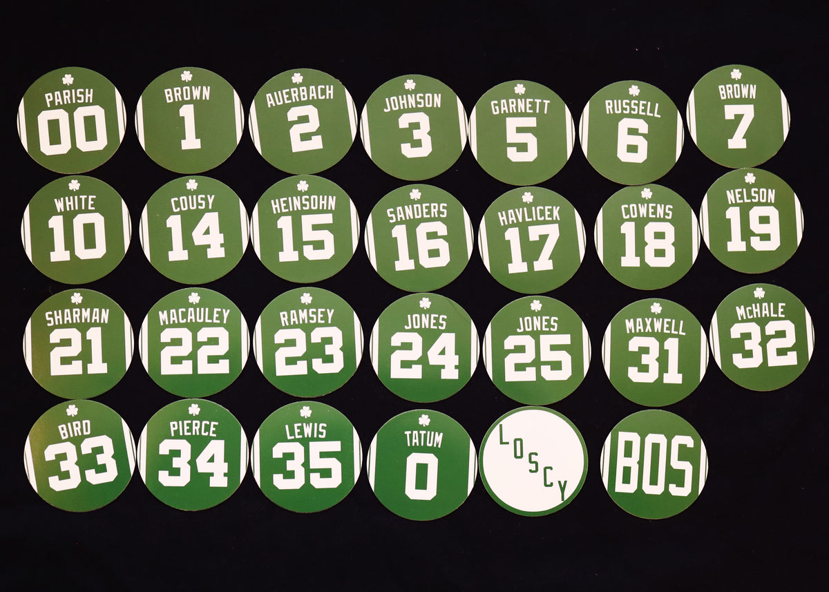 Boston Celtics Retired Jersey Magnets by Nostalgia Collect, photo 3