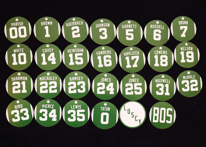 Boston Celtics Retired Jersey Magnets by Nostalgia Collect, photo 3