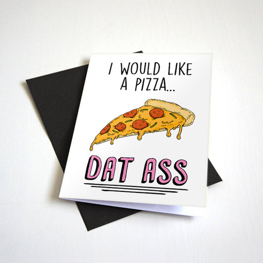I Would Like A Pizza Valentine's Day card by Nostalgia Collect