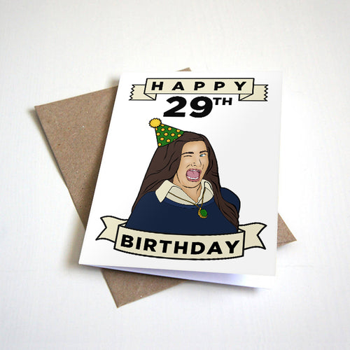 Happy 29th Birthday - Winking Meme Birthday Card