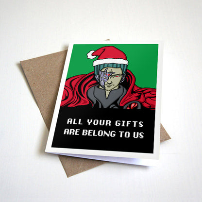 All Your Gifts Are Belong To Us birthday card by Nostalgia Collect, photo 2