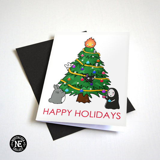 Cute Cartoon Christmas Card by Nostalgia Collect