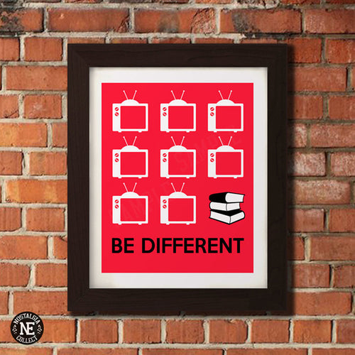 Be Different - Read Books Poster