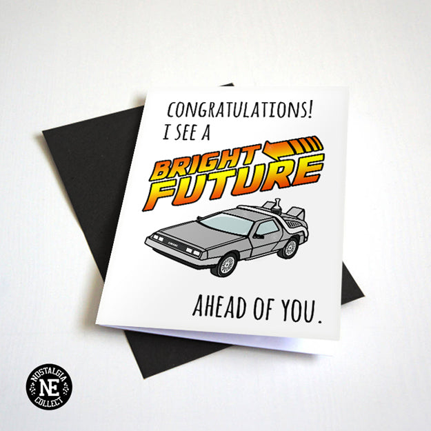 A Bright Future - Retro Graduation Card Nostalgia Collect A Bright Future - Retro Graduation Card Nostalgia Collect