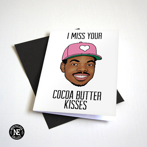 I Miss Your Cocoa Butter Kisses - Hip Hop Love Card