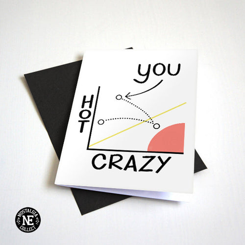 Crazy Hot Scale - Greeting Card For BFF / Girlfriend or Boyfriend