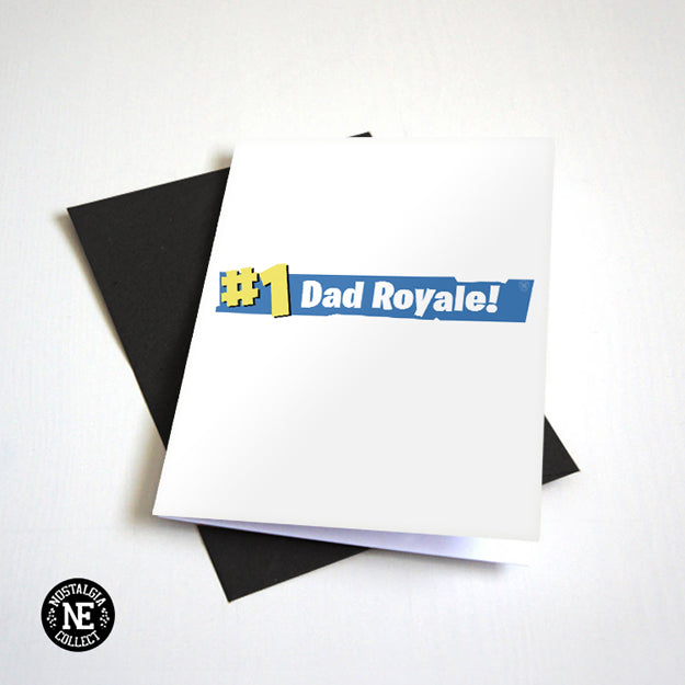 Number 1 Day Royale - Gamer Dad Father's Day Card