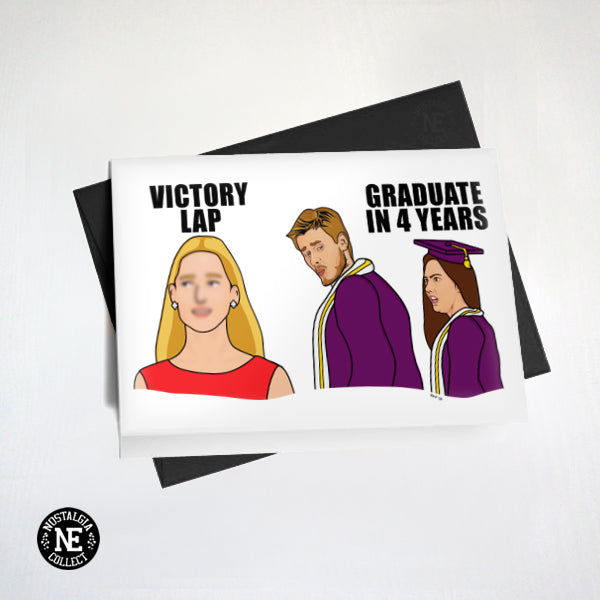 Distracted boyfriend meme graduation card