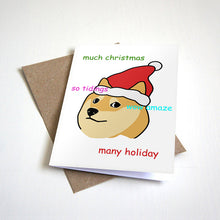 Crhistmas Time Doge Meme Holiday Card
