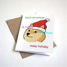 Crhistmas Time Doge Meme Holiday Card