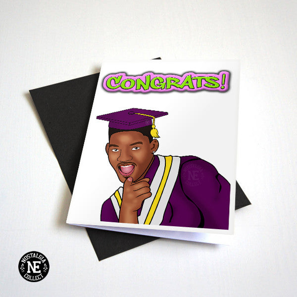 Fresh Prince Graduation Congrats card