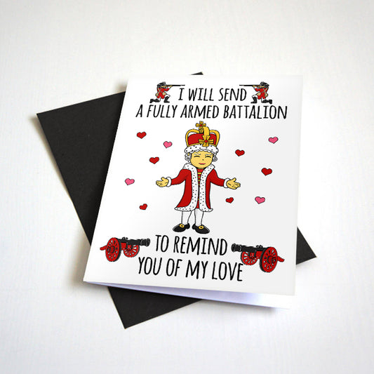 I Will Send A Fully Armed Battalion Valentine's Day card by Nostalgia Collect, photo 2