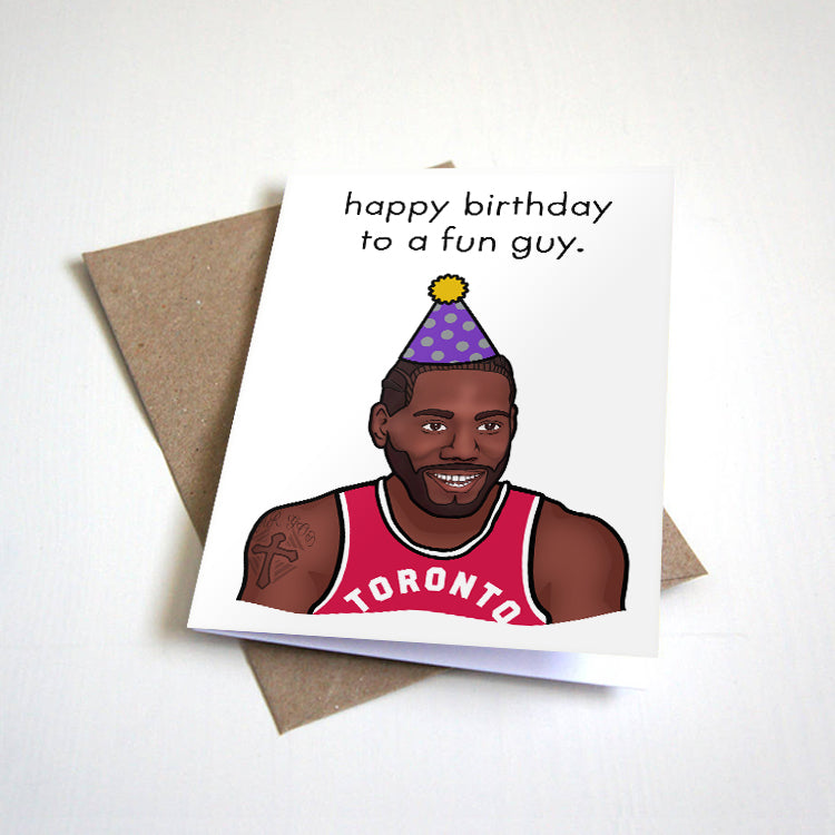 Happy Birthday To A Fun Guy - Funny Birthday Card