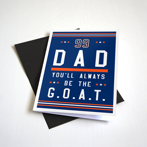 Dad You'll Always Be The GOAT - Hockey Themed Father's Day Card