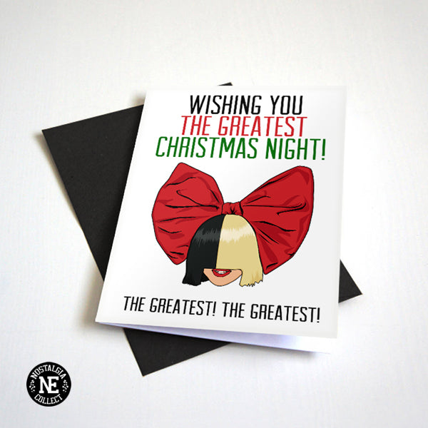 Wishing You the Greatest Christmas Night Christmas card by Nostalgia Collect