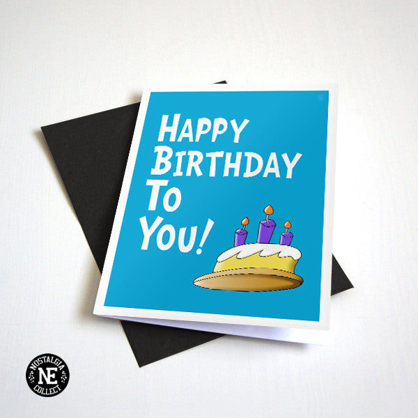 Happy Birthday to You! - Baby Blue Birthday Card