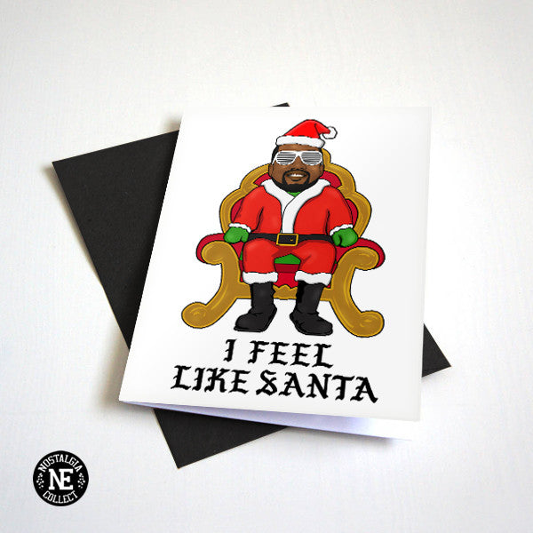 I Feel Like Santa Christmas card by Nostalgia Collect
