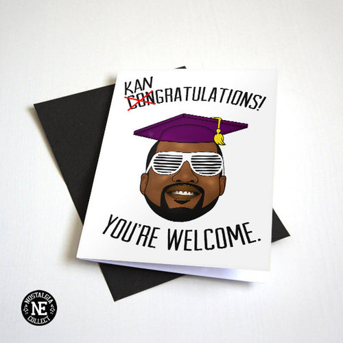 Kanye West Hip Hop Graduation Card