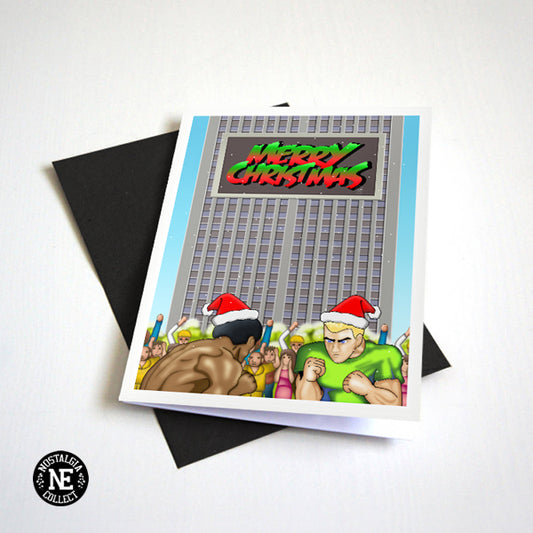 Christmas Fighter II Christmas card by Nostalgia Collect