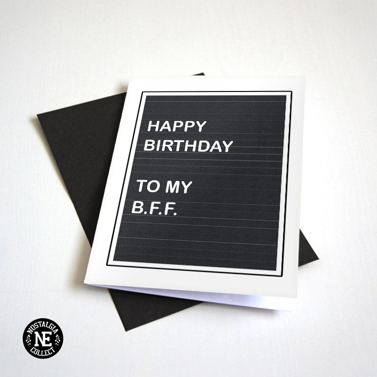Happy Birthday To My BFF birthday card by Nostalgia Collect