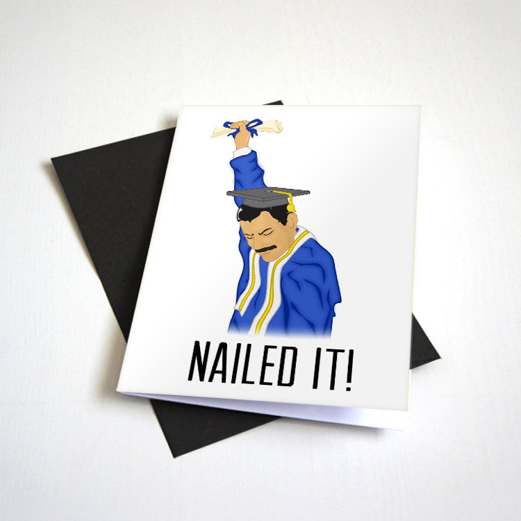 Nailed It Funny Meme Themed Graduation Card Highschool or College Graduation by Nostalgia Collect, photo 2