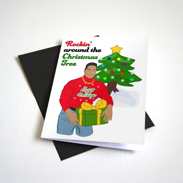 Rocking Around The Christmas Tree Christmas card by Nostalgia Collect