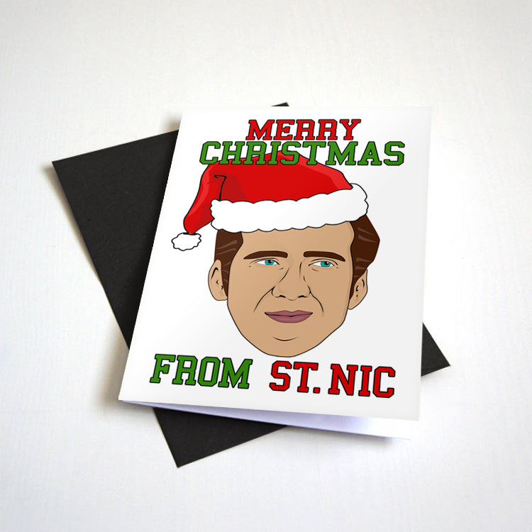 Merry Christmas From St. Nic Christmas card by Nostalgia Collect