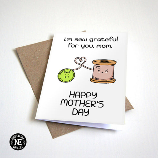 I'm So Grateful For You Mom Mother's Day card by Nostalgia Collect