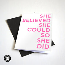 She Believed She Could So She Could Grad card
