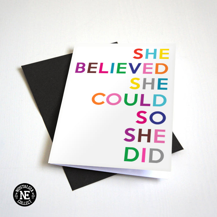 She Believed Grad Card