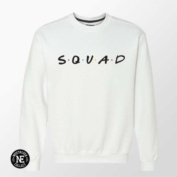 friends squad white sweater