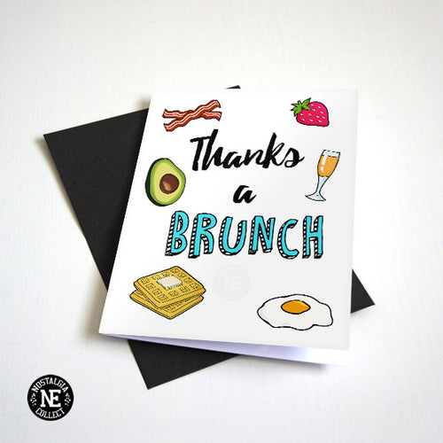 Thanks A Brunch - Breakfast Theme Thank You Card