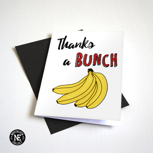 Thanks A Bunch thank you card by Nostalgia Collect